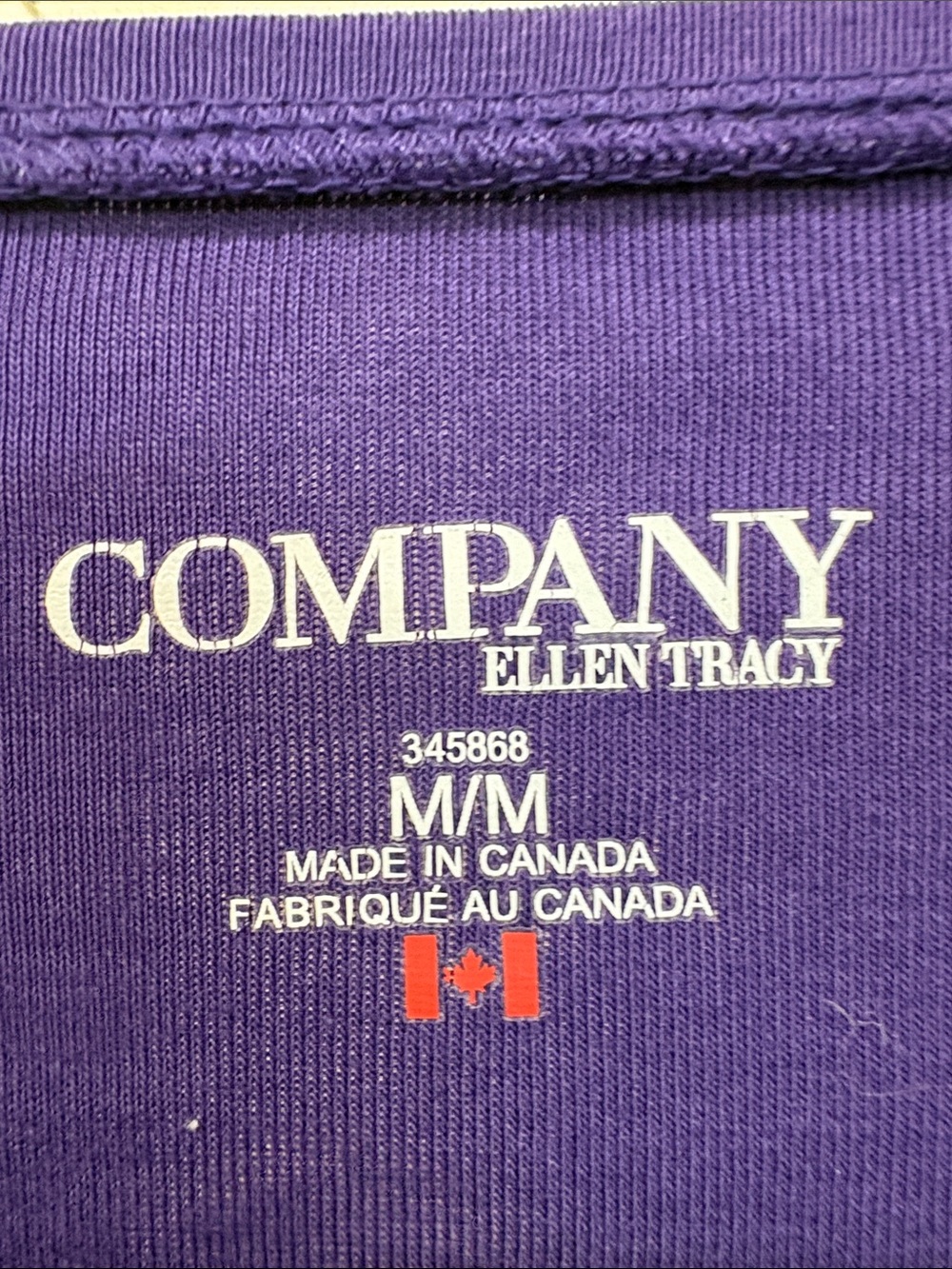 COMPANY Purple Long-Sleeve V-Neck Tee - Picture 3 of 4